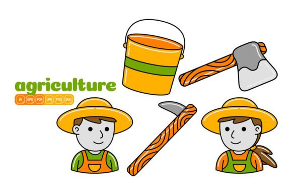 Agriculture Vector Pack 07 Graphics for Handmade Creations