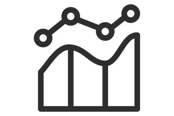Diagram Line Icon for Modern Graphics and Illustrations