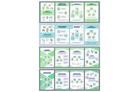 Farming Productivity Brochure Templates for Graphic Design