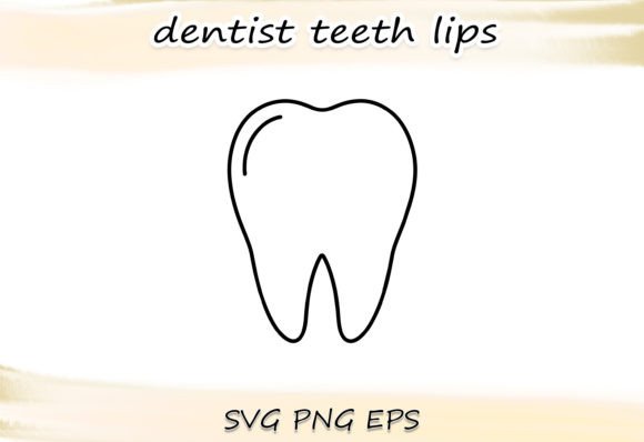Single Tooth SVG Illustration for Branding and Marketing